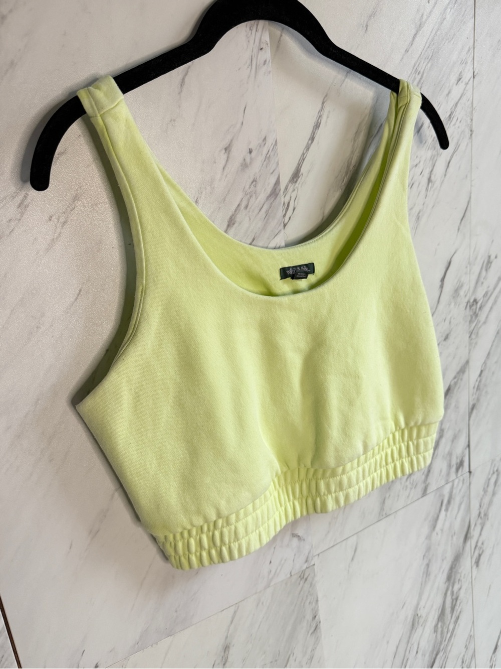 Bundle of 2 All In Motion Ribbed & Wild Fable Neon Crop Tops Sports Bras Medium - Picture 3 of 11